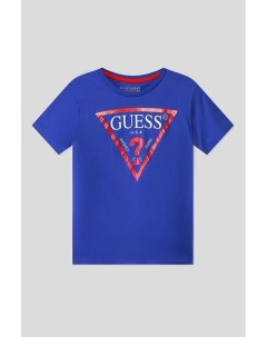 Футболка с логотипом бренда Guess