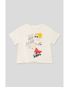 Хлопковая футболка с принтом El corte ingles kids