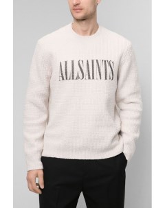 Шерстяной пуловер с логотипом Allsaints