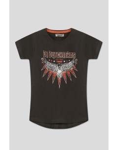 Хлопковая футболка с принтом Dj dutchjeans