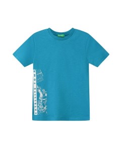 Хлопковая футболка с принтом Benetton