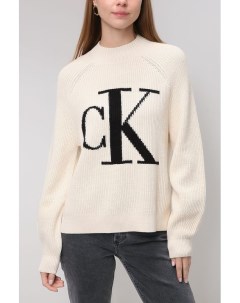 Пуловер с монограммой бренда Calvin klein jeans