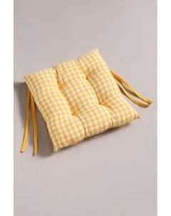 Подушка на стул Vichy Yellow 40х40 см Coincasa