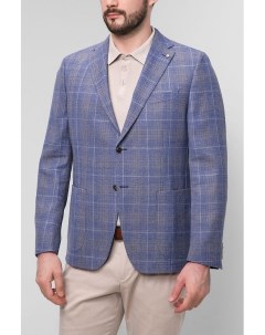 Однобортный пиджак из льна и шерсти Digel