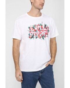 Хлопковая футболка с принтом Esprit casual