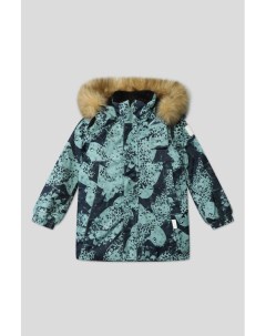 Зимняя куртка с мехом и принтом Птица Reima