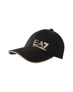 Бейсболка с золотистым логотипом Ea7