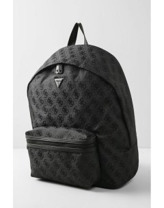 Текстильный рюкзак с монограммой бренда Guess