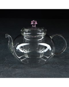Чайник Валенсия с розой 19х13х12 см Сима-ленд