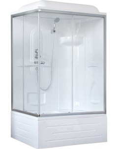 Душевая кабина BP 120х80 R профиль белый стекло прозрачное Royal bath