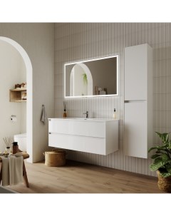 Мебель для ванной Cento 120 см белый глянец Sancos