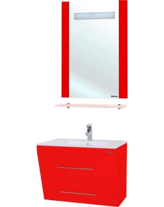 Мебель для ванной Берта подвесная 60 красная Bellezza