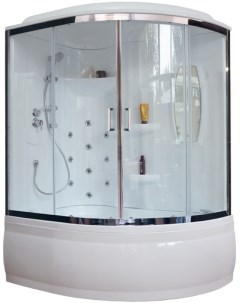 Душевой бокс ALP 150x100 L с гидромассажем стекло прозрачное Royal bath