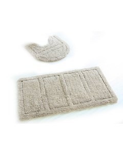 242M590i13 Набор ковриков для ванной комнаты 60х90 50х50 см микрофибра Beige Landscape ID Iddis