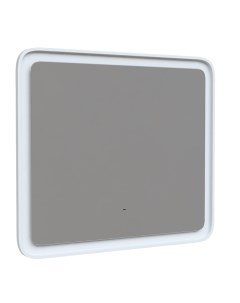 Зеркало Esper 80 ESP8000i98 с подсветкой Белое матовое c сенсорным выключателем и диммером Iddis