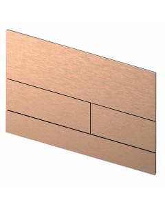 Square II Панель смыва металл PVD Brushed Red Gold Tece
