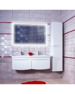 Мебель для ванной Вега 125 белая Бриклаер