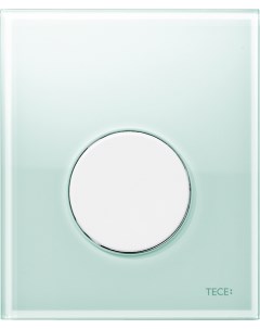 Кнопка смыва Loop Urinal 9242651 зеленое стекло кнопка белая Tece