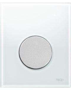 Кнопка смыва Loop Urinal 9242659 белое стекло кнопка хром матовый Tece
