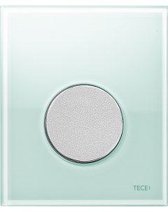 Кнопка смыва Loop Urinal 9242652 зеленое стекло кнопка хром матовый Tece