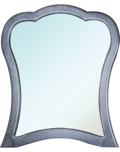 Зеркало Грация Люкс 90 черное патина серебро Bellezza