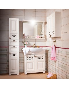 Мебель для ванной Кантри 80 бежевый дуб Бриклаер