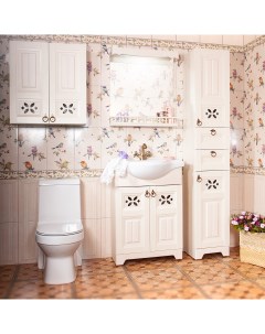 Мебель для ванной Кантри 65 бежевый дуб Бриклаер