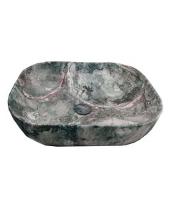Раковина накладная MNC 50 см под камень серый K397G124 Ceramalux