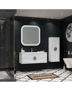 Мебель для ванной Ибица 120 подвесная белая фурнитура хром Opadiris