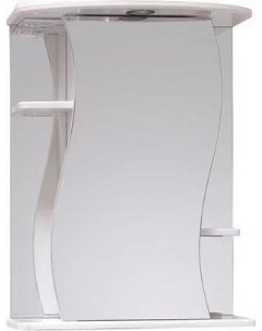 Зеркало шкаф Лилия 55 R с подсветкой белый 205519 Onika
