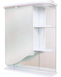 Зеркало шкаф Виола 60 L с подсветкой белый 206003 Onika