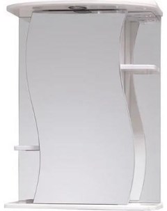 Зеркало шкаф Лилия 55 L с подсветкой белый 205518 Onika