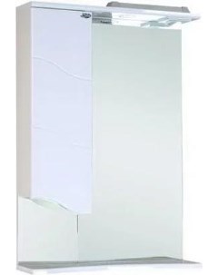 Зеркало шкаф Лайн 58 L с подсветкой белый 205819 Onika
