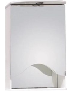 Зеркало шкаф Лидия 50 L с подсветкой белый 205003 Onika