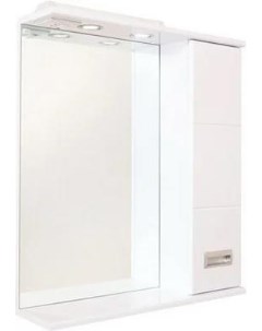 Зеркало шкаф Балтика 67 R с подсветкой белый Onika
