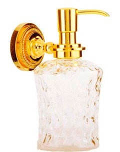 Дозатор для жидкого мыла Imperiale золото с кристаллами Swarovski Boheme