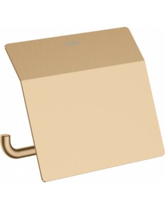 Держатель туалетной бумаги с крышкой AddStoris 41753140 шлиф бронза Hansgrohe