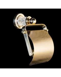 Держатель туалетной бумаги Murano crystal золотой глянцевый Boheme