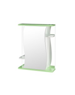 Зеркало шкаф навесной без подсветки Венеция 60 зеленый 525921 Mixline