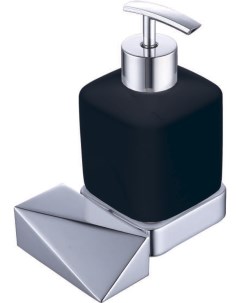Дозатор для жидкого мыла New Venturo хром черный Boheme
