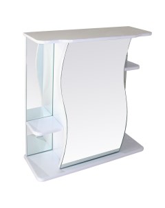 Зеркало шкаф навесной без подсветки Венеция 60 белый 77001136 Mixline