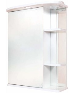 Зеркало шкаф Карина 60 L с подсветкой белый 206009 Onika