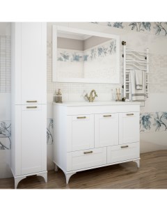 Мебель для ванной Ванесса 105 напольная белая Sanflor