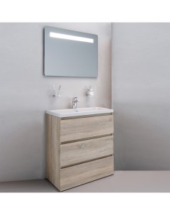 Мебель для ванной Gem S 75 напольная светлый дуб Am.pm.