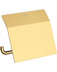 Держатель туалетной бумаги с крышкой AddStoris 41753990 полир золото Hansgrohe