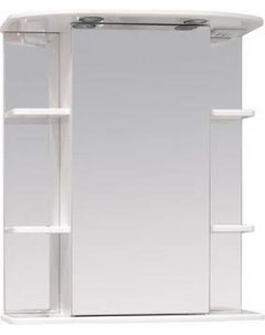 Зеркало шкаф Глория 65 L с подсветкой белый 206506 Onika