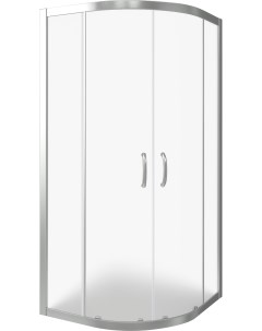 Душевой уголок Infinity 80х80 профиль хром стекло рифленое Good door