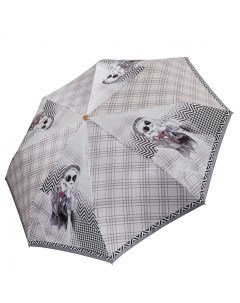 Зонт женский L 20252 5 серый Fabretti