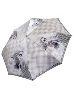 Зонт женский L 20252 13 серый Fabretti