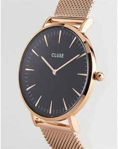 Золотисто розовые часы браслет CLUSE La Boheme CL18113 Cluse
